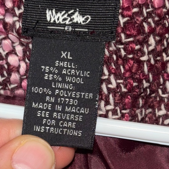 Womans long sleeve pink blazer size XL NWT - Picture 6 of 7